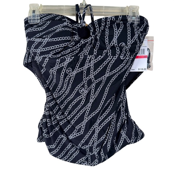 Michael Kors Other - Michael Kors Swim Black Chain Link Tankini 2-piece XS Travel Resort Modest NWT‎